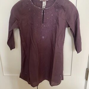 NWT Girls Bonpoint Embroidered Tunic Top- Girls Size 8